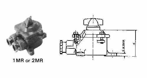 793017 SWITCH ROTARY SMALL WATERTIGHT, TYPE#2MR SYNTHETIC RESIN