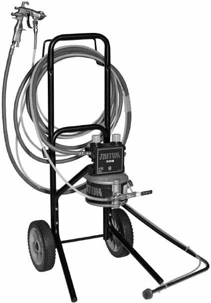 270824 SPRAYER GRACO TRITON ALUM HAND, CART MOUNT CONVENTION 233482