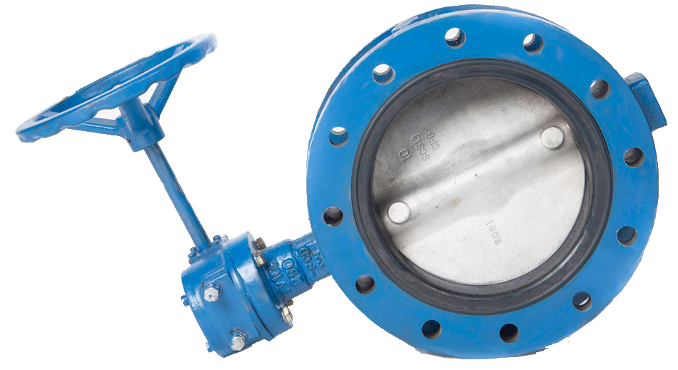 752312 BUTTERFLY VALVE DOUBLE FLANGED, W/GEAR N.CAST IRON 5KG 65MM