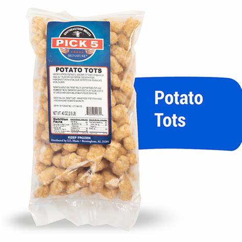 000391 TATER TOTS (POTATO PUFF) Q.F 2LBX12PKT